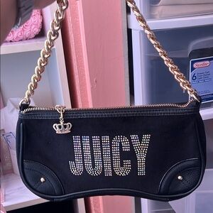 Juicy Couture Black Bag with Gold Accents